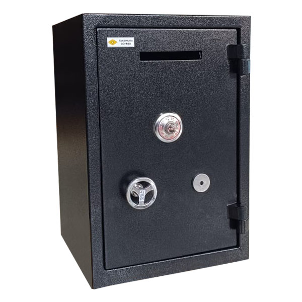 Cofre Boca de Lobo Takemura Cofres para depósitos seguros sem acesso interno